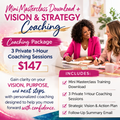 Vision & Strategy Coaching Package 3 Private 1-Hour Sessions
